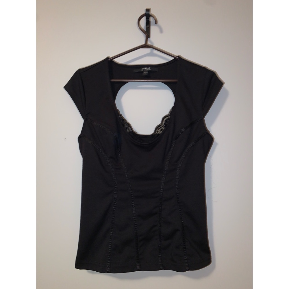 Black Guess  Claudia cut out top ❤❤ must go !